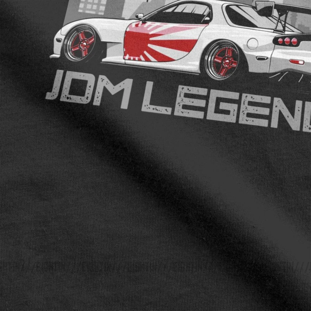 Ceny Męskie RX7 JDM t shirty japońskie samochody Sportcar Engine t shirty unikalne wokół szyi koszule z krótkimi rękawami oczyszczona bawełna Tee Shirt