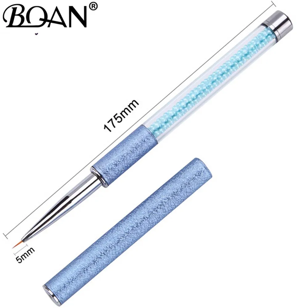BQAN 1 шт. для дизайна ногтей ручка для рисования 7 мм/9 мм/11 мм щеточка для ногтей Советы DIY Кисти для УФ-геля Рисование ногтей инструменты для маникюра - Цвет: 5mm