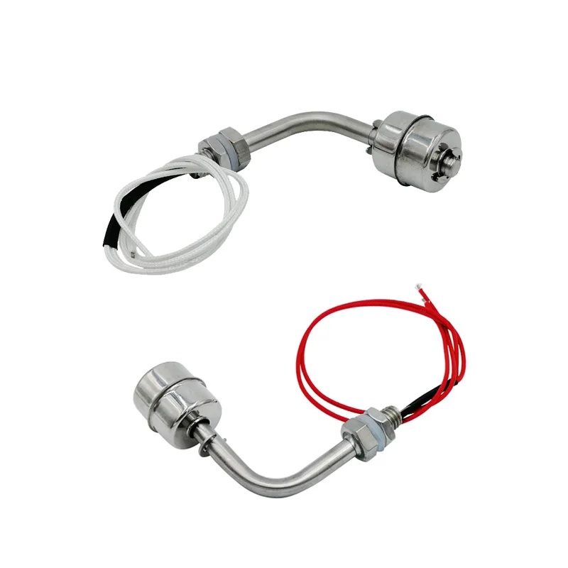Liquid Level Sensor Water Level Switch 304/316 Stainless Steel L type Liquid Water Level controller Sensor Internal Float Switch Tank Pool water tower