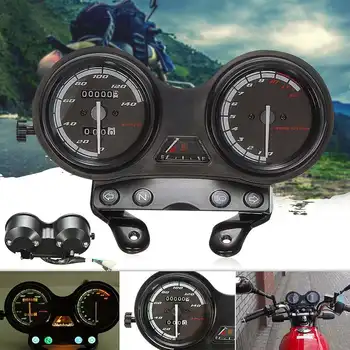 

LED Light Motorcycle Tachometer Speedometer Meter Gauge Moto Tacho Instrument Clock No Gear Monitor for YAMAHA YBR125