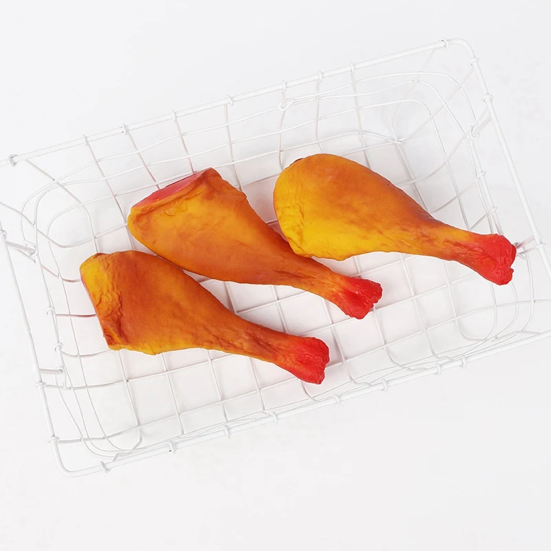 Собаки молярная палочка моделирование куриная нога интерактивный для щенков звуковая жевательная игрушка пластиковая игрушка для чистки зубов собаки аксессуары для обучения домашних животных