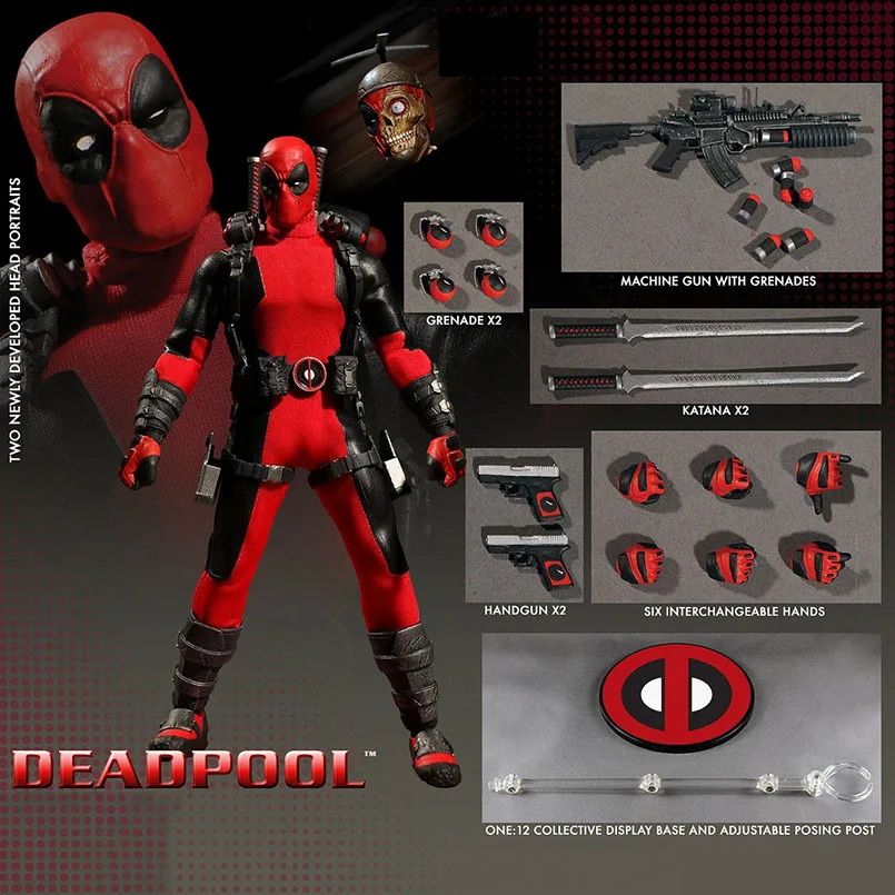 

6" Avengers 4 Endgame Deadpool PVC Action Figure toys X-Men Deadpool Joint movable Cloth Collectible Model toys for kid gift