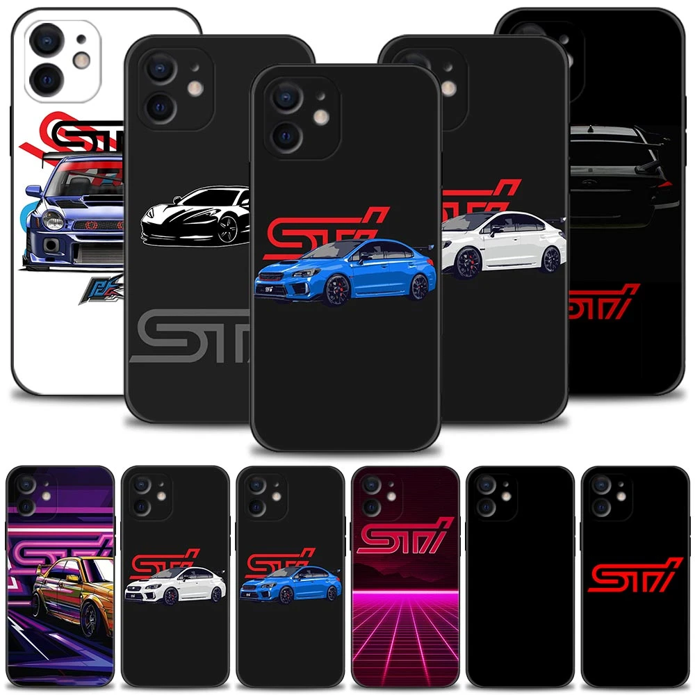 iphone 11 clear case Phone Case For Apple iPhone 13 12 11 Pro Max Mini XS Max XR X 7 8 Plus 6 6S SE 2020 Cover Silicone Shell Subaru WRX Sti Logo jdm cases for iphone xr