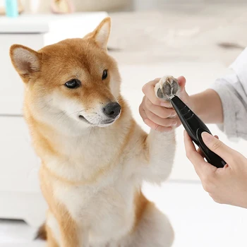 

Electric Pet Nail Hair Trimmer Grinder for Cat Dog Grooming Tool Shearing Cutter USB Rechargeable Dog Haircut Paw Shaver Clipper