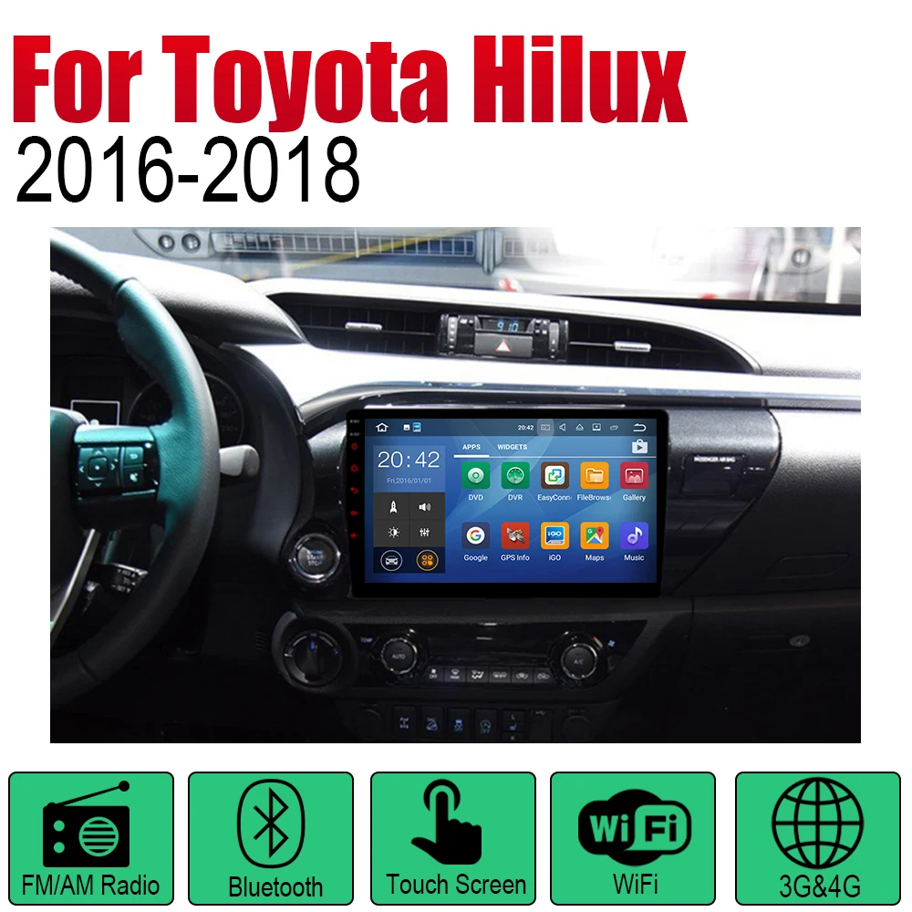 Автомагнитола ZaiXi 2 Din Android Автомобильный плеер для Toyota Hilux~ gps Навигация BT Wifi карта мультимедийная система стерео