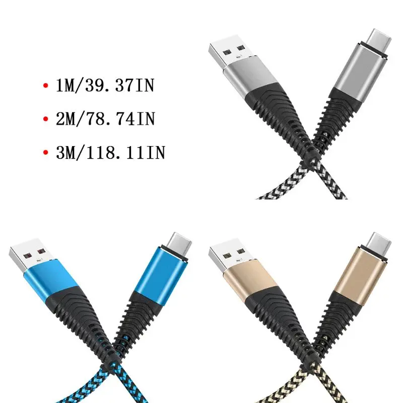 1m 2m 3M USB кабель USB C Тип C кабель для передачи данных для samsung Примечание 9/8 S8 S9 плюс Xiaomi Mi 5/6/8 huawei P10 P20 Коврики 20 10 Oneplus 5 6