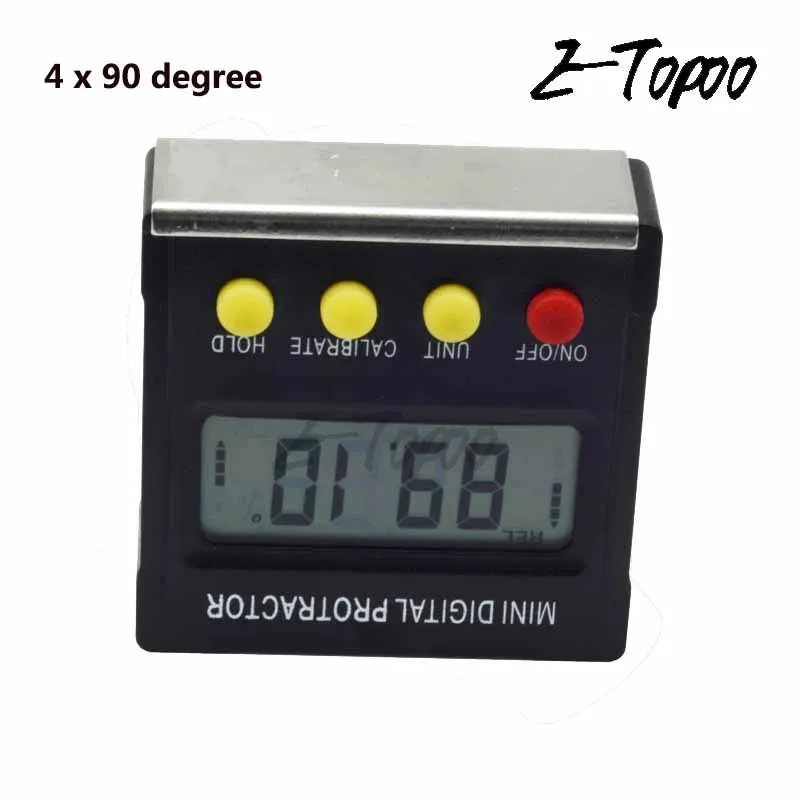 Precision digital protractor inclinometer Level box digital angle finder Bevel Box with magnet base