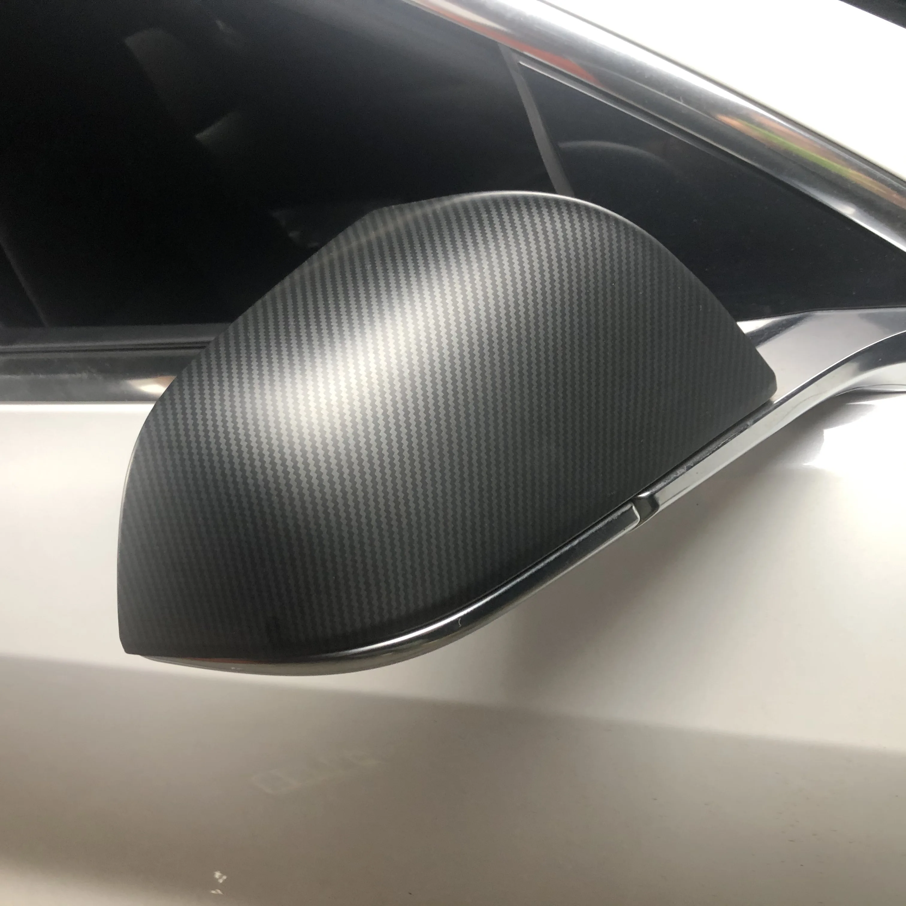 Матовая линия углеродного волокна для зеркала заднего вида Tesla model 3 защитная