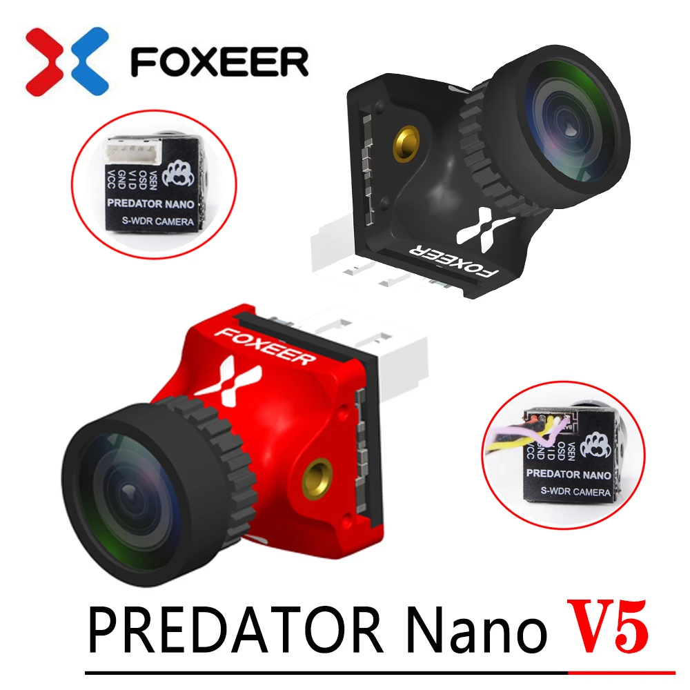 Чехол Foxeer Predator V5 Nano с полным покрытием для гоночной камеры FPV 1000TVL переключаемый