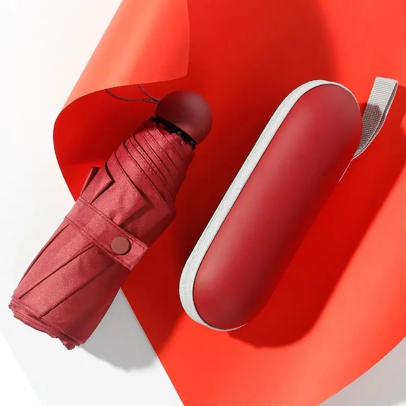 Xiaomi Youpin Капсула Мини-зонт от солнца солнцезащитный крем Ультра легкий анти-УФ маленький карман пять раз зонтик складной дождь