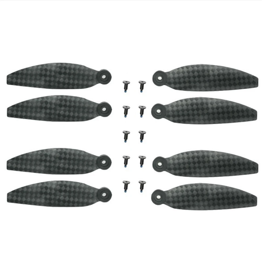 Buy Carbon Fiber Low Noise Aircraft RC Drone Quick Release Props Wings Flight Propeller Blades Powerful Fan For DJI Mavic Mini
