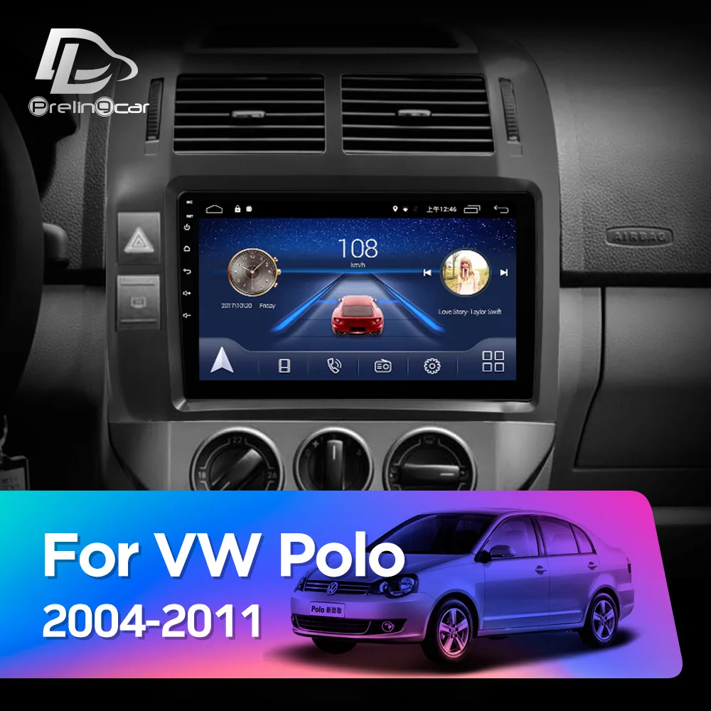 Автомагнитола Prelingcar 2 Din Android 10 0 без DVD мультимедийный видеоплеер GPS навигация для