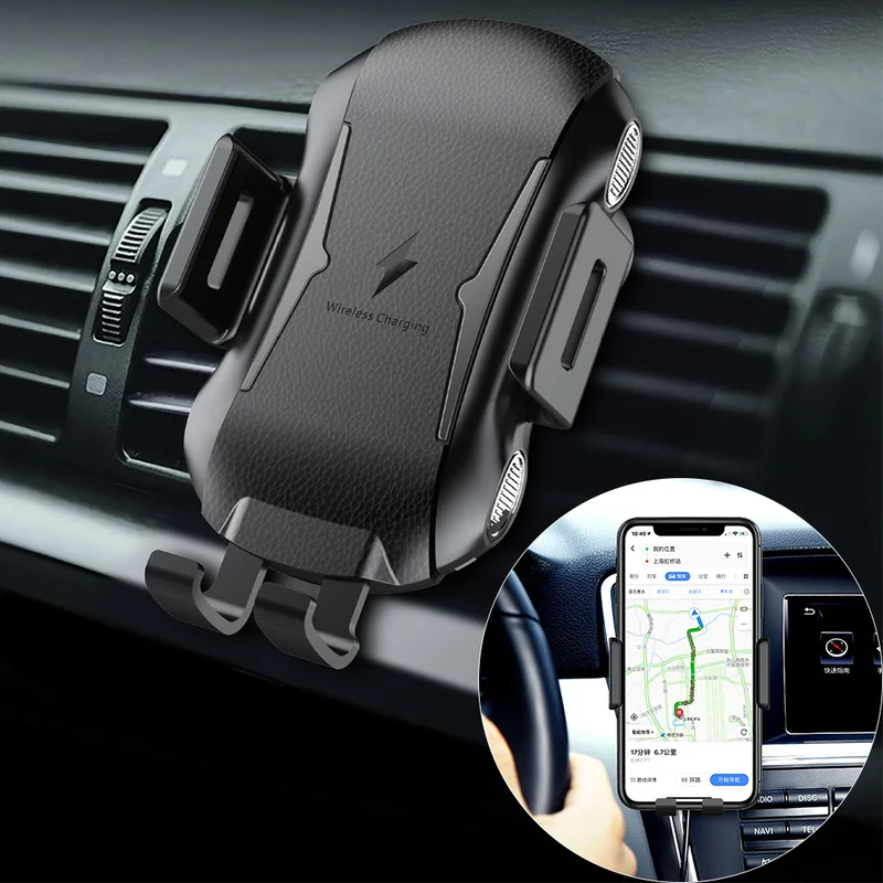 Qi автомобильное Быстрое беспроводное зарядное устройство для iphone 8, 8 Plus XS 7,5 W 10W автомобильное беспроводное зарядное устройство для Samsung Galaxy S8 S9 S10 Note 9 зарядное устройство