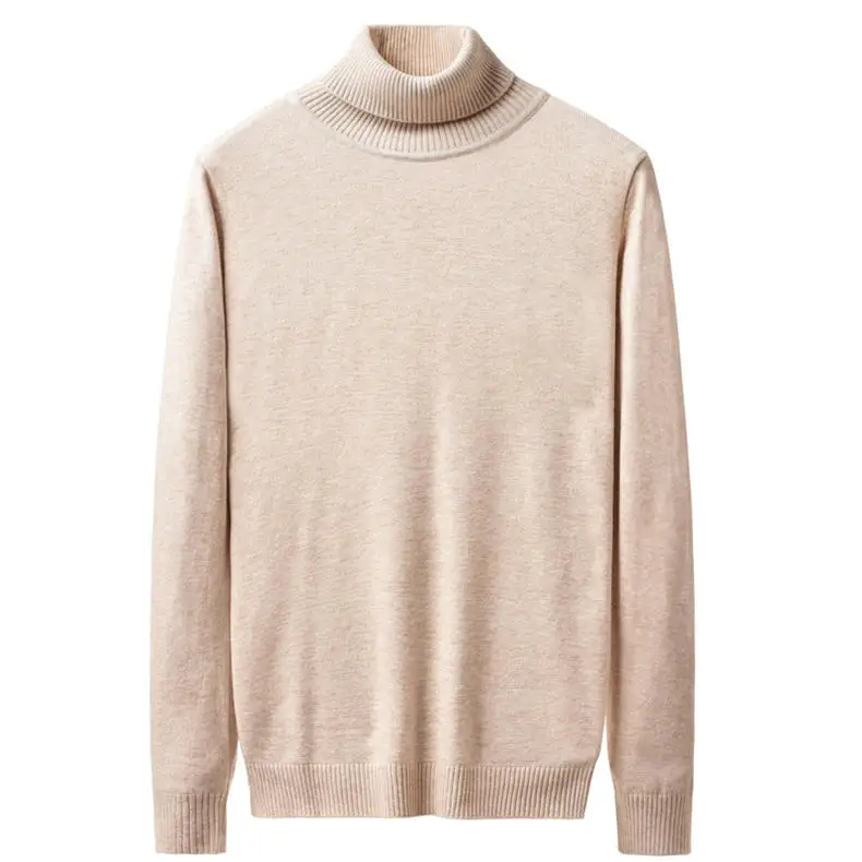High-Neck Sweater Men Pullovers Quality Male Turtlenck Pullover Men Autumn Winter Thicken Turtle-neck Sweaters Mens MuLS Brand 4