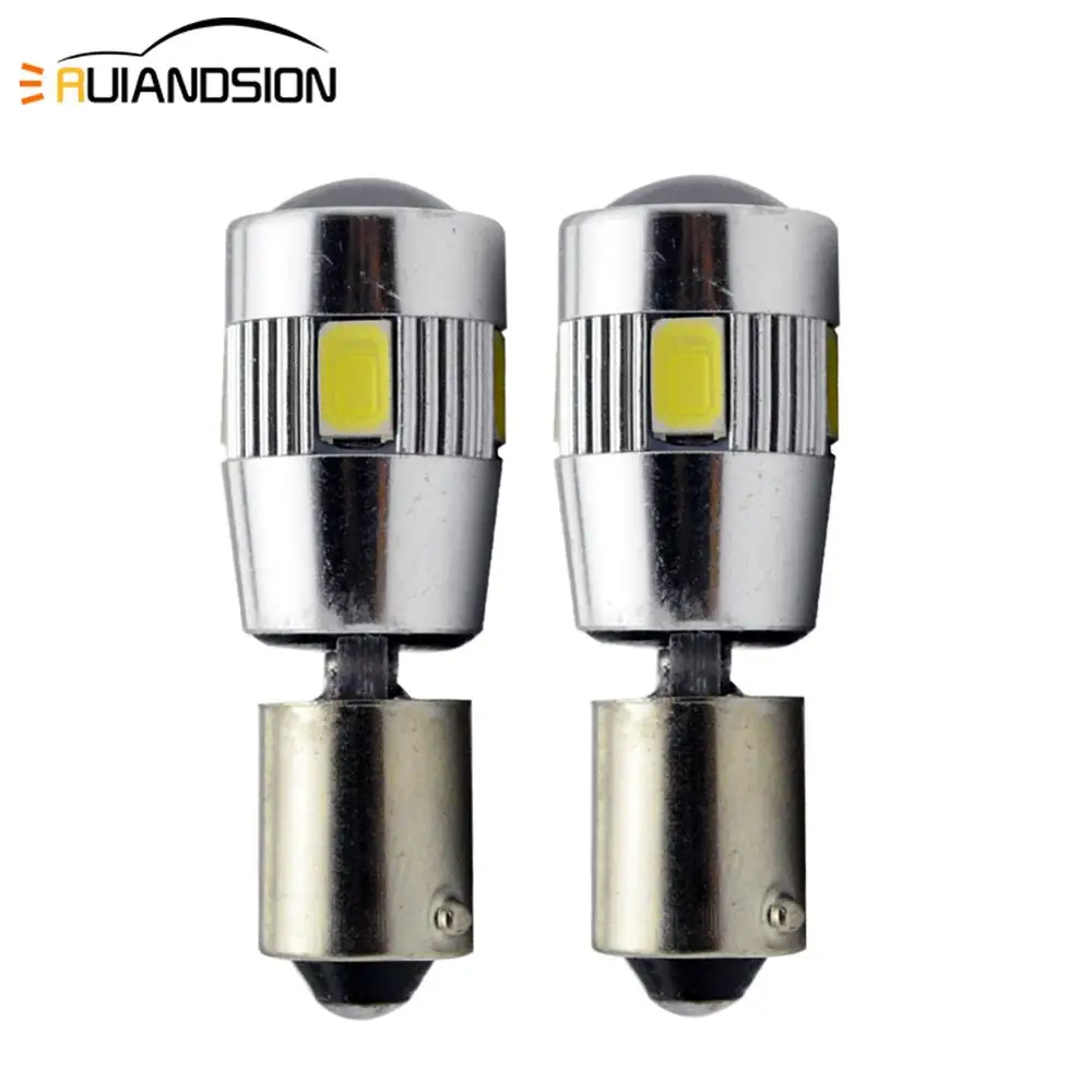 4X 2W BA9S T4W T11 H6W 434 Bax9s Bay9s H21W Canbus 6 SMD 5630 Светодиодный парковочные боковые задние фары