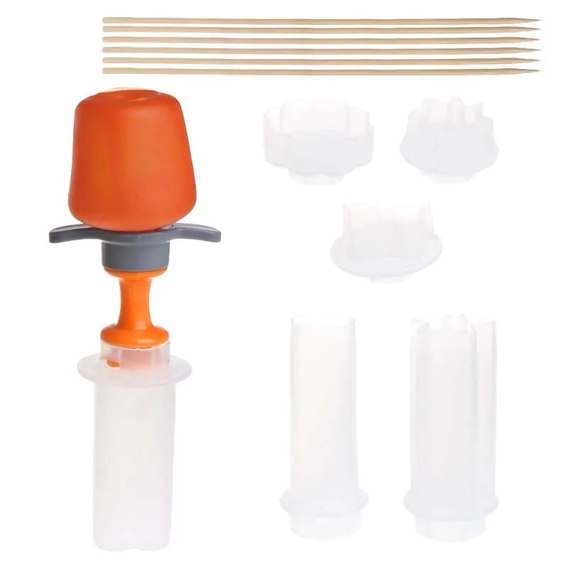 Decorating Tip Sets Creative Kitchen Tools Plastic Shape Cutter Veggie Food Chef Snack Maker Cake Decorator Kitchen Tool Set