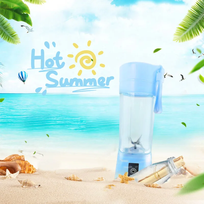 Double 6 Leaf Blades Juicer Cup Rechargeable Portable Fruit Juice Manufacturers Direct Selling Mini Household Gift Hot Sales God
