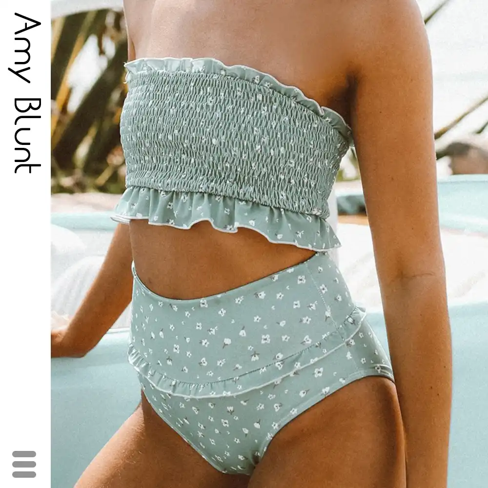 ハイウエストビキニセットセクシーな水着女性水着ハイレグバンドービキニセット水泳水着女性水着 ビキニセット Aliexpress