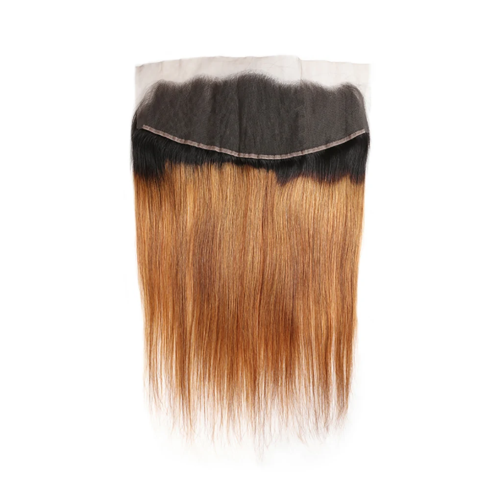 Ombre em Linha Reta do Laço Fechamento do Laço Frontal Fechamento Brasileiro Remy Cabelo Humano 1b99j 1b30 Pré Arrancado hd 13x4 4x4 6 High Quality Apliques e perucas