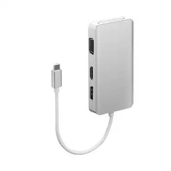 

USB C HUB USB C 3.1 to HDMI DP Displayport VGA DVI Adapter Type C to HDMI VGA 1080p Video Converter for Macbook