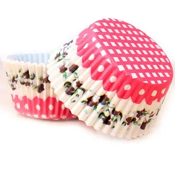 

100Pcs Colorful Paper Box Cake Cupcake Liner Decorating Tools Paper Cupcake Baking Muffin Case Cup Party Tray Cake Mold