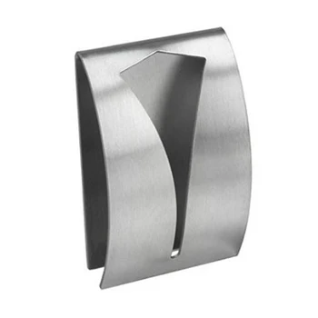 

Stainless Steel Hardware Holder Self Adhesive Household Kitchen Bathroom Wall Mounted Hanging Clip Storage Towel Rack Hanger