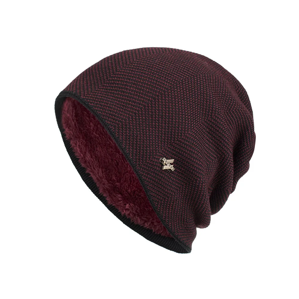 

Skiing Snowboarding Sports Knitted Beanie Hat 1pc Men Women Warm Velvet Wool Cap