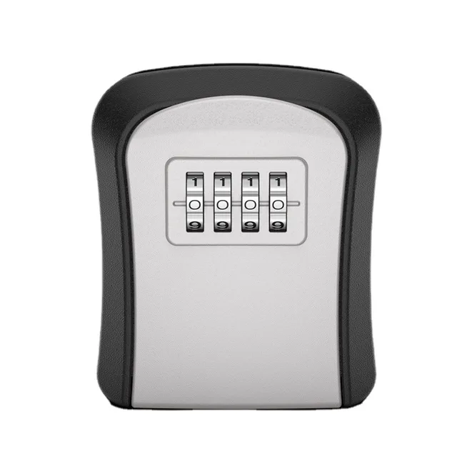 Key Lock Box Wall Mounted Key Safe Box Weatherproof 4 Digit Combination Key Storage Lock Box Indoor Outdoor 1
