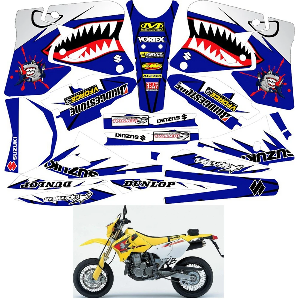 For SUZUKI DRZ400SM Graphics Decals Stickers Custom Number Name 3M Full Motorcycle Backgrounds Stickers Accessories
For SUZUKI DRZ400SM Graphics Decals Stickers Custom Number Name 3M Full Motorcycle Backgrounds Stickers Accessories