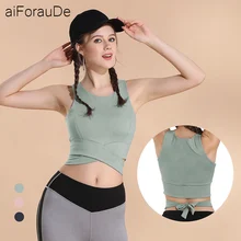 Сексуальный женский топ для йоги Женская Спортивная кофта гимнастическая майка без рукавов Футболка для тренировок йоги облегающая женская одежда для фитнеса и спортзала жилет