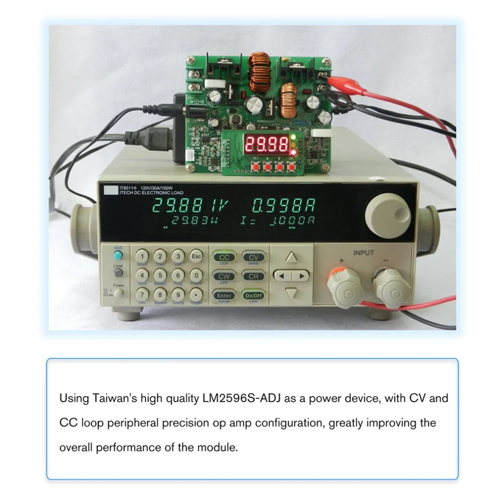 DPS-3806 Digital цифровой контроль Бак-модуль силовой мощности постоянного напряжения постоянного тока светодиодный драйвер 0-38 в 0-6A зарядное устройство