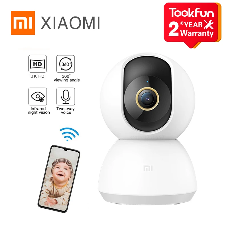 Xiaomi умная камера 2K HD качество F1.4 большая диафрагма угол обзора 360 градусов WIFI