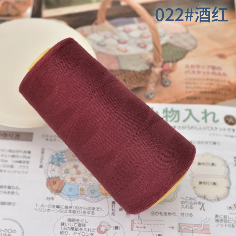 Liuqing нить 3000 ярдов высокоскоростная швейная нить полиэстер швейная нить тип ручная линия 402 вышивка - Цвет: 22 2474