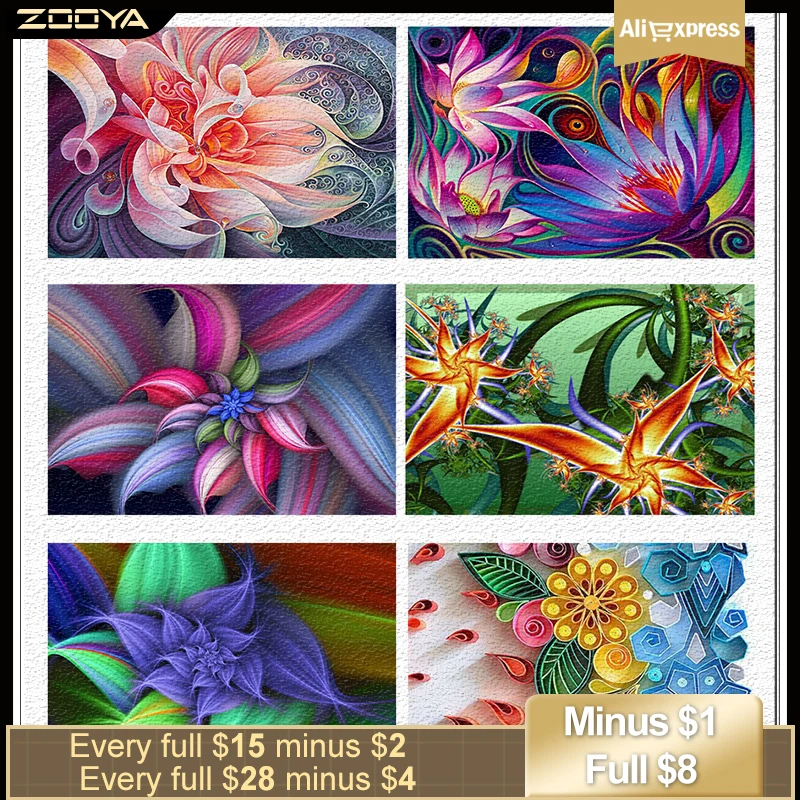

Zooya Full Square Drill 5D DIY Diamond Painting "peony flower" 3D Embroidery set Cross Stitch Mosaic Decor gift UW402