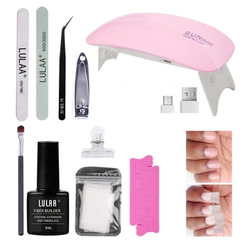 

Nail Art Fiber Extender Set Fiber Nail Extender Professional Nail Care Tools Reinforced Repair Glass Fiber Dropshipping TSLM2