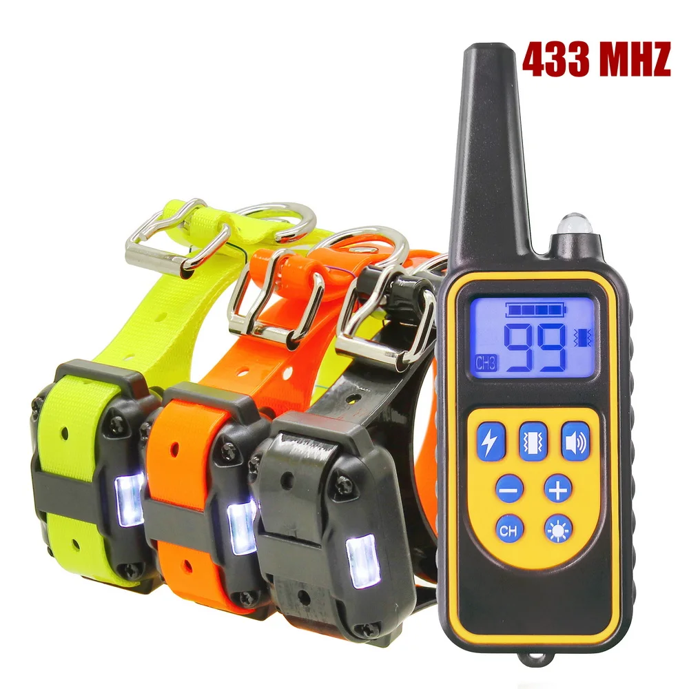 Remote Control Electric Dog Training Collar Pet Waterproof Rechargeable