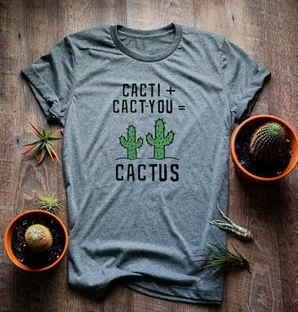 

Cactus Print T Shirt Women Short Sleeve O Neck Loose Tshirt 2020 Summer Fashion Women Tee Shirt Tops