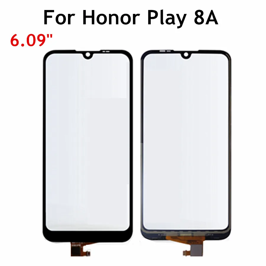 Для huawei Honor Play 8A сенсорный экран стеклянная панель сенсорная панель передняя стеклянная панель части JAT-AL00 сенсорный экран 6,09"