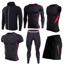 Мужская спортивная одежда, костюмы, спортивные колготки, одежда для тренировок, спортивный комплект для бега, спортивный костюм для бега, сухой крой, большие размеры