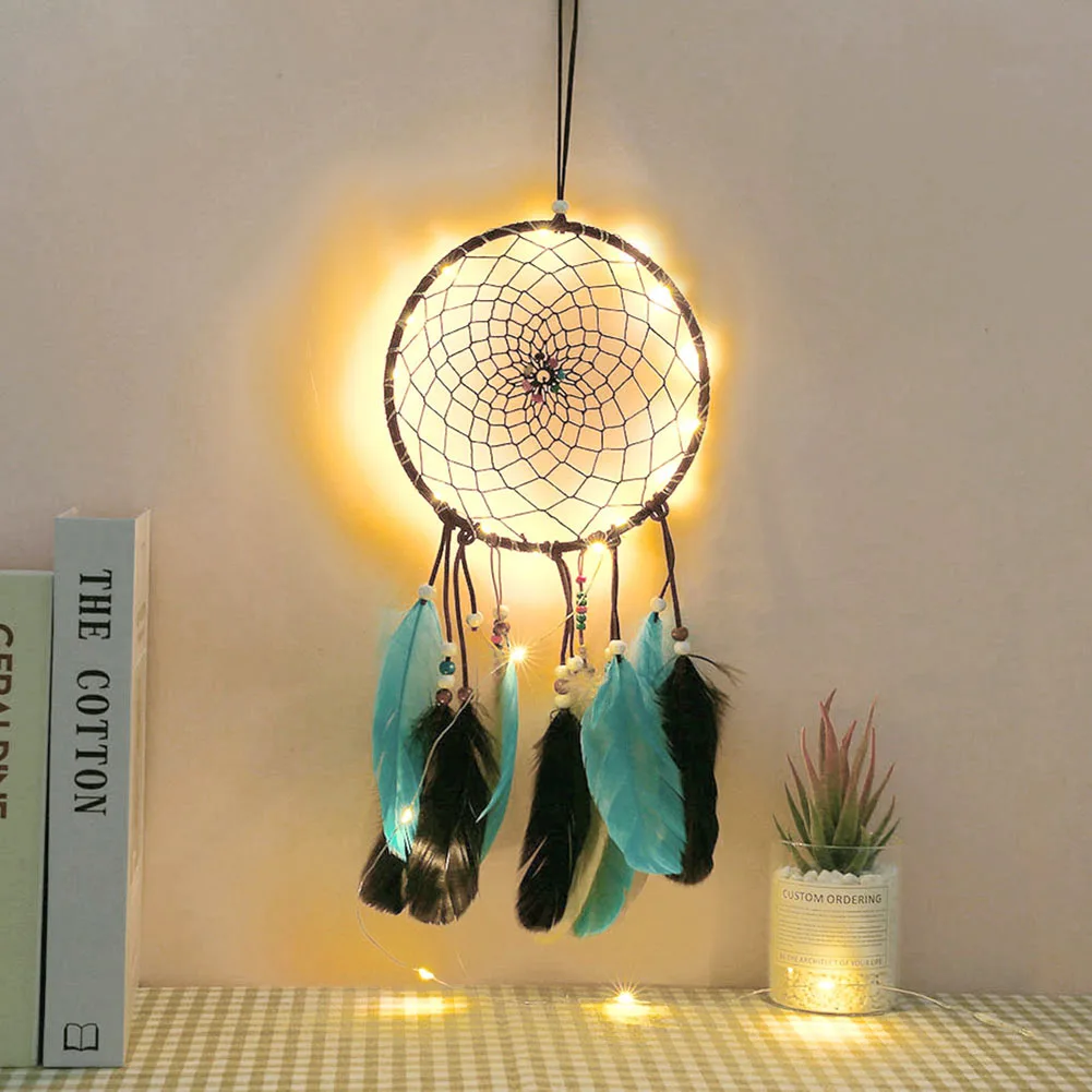 Colorful Feather Tassel Large Dream Catcher in Wind Cimes Handmade Crafts Wall Hanging Decoration Wedding Party Gifts For Guest