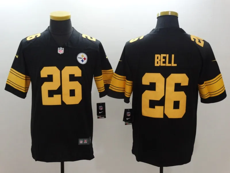AS PICTURE Мужские Питтсбург Антоний коричневый JuJu Smith-Schuster Ben Roethlisberger T.J. Ватт Алехандро виллануева Le'Veon Bell Джерси - Цвет: AS PICTURE