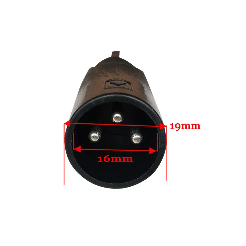 3Pin XLR Male Female Socket Plug with Cable Cannon Plug For Electrocar Charger Audio Video Socket Jack