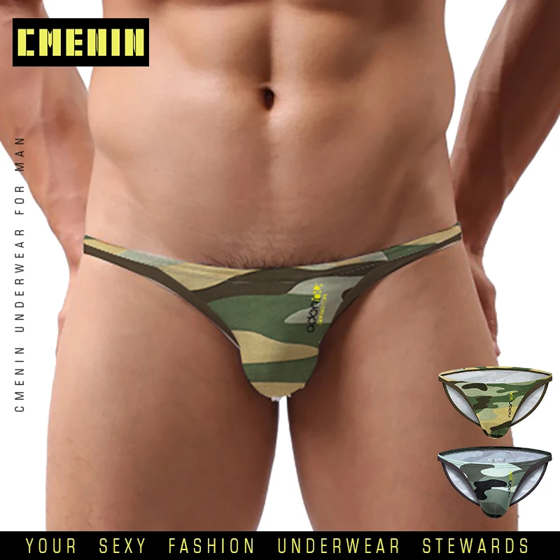 

Camouflage Sexy Underwear Men Jockstrap Briefs Men Bikini Gay Men Underwear Cotton Male Lingerie Men's Underpants AD310