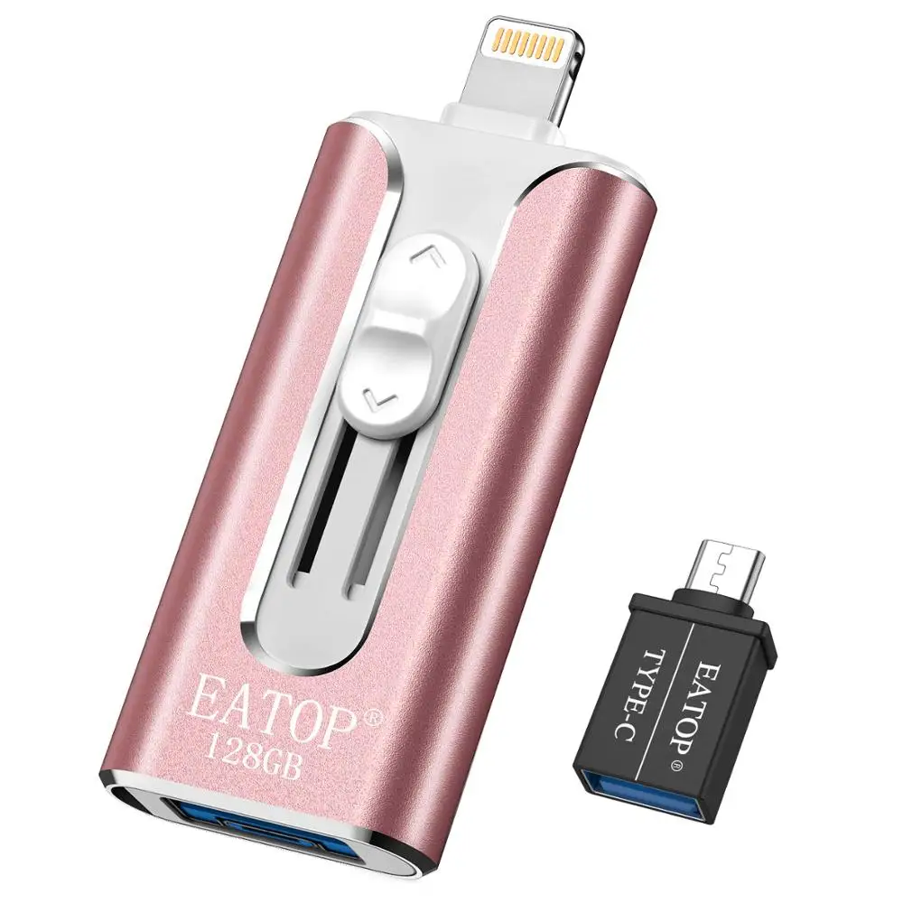 Флеш накопитель USB 3 0 на 128 ГБ флеш iPhone с портами карта памяти совместимая