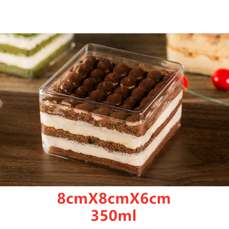 20 шт пластиковый мусс для торта, чашка для десерта, чашка для пудинга, одноразовые, вечерние, для молока, удобные, Tiramisu, на день рождения, свадьбу, чашка для мороженого - Цвет: C 20PCS
