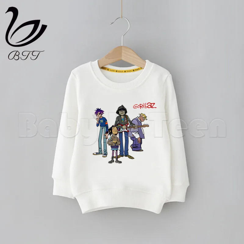 Gorillaz/Детская толстовка с капюшоном изображением рок группы chakahan Noodle Murdoc Russel
