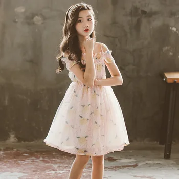 

Girls tong qun 2020 Summer New Princess Summer New Mesh Dress chao xian Children's Dress