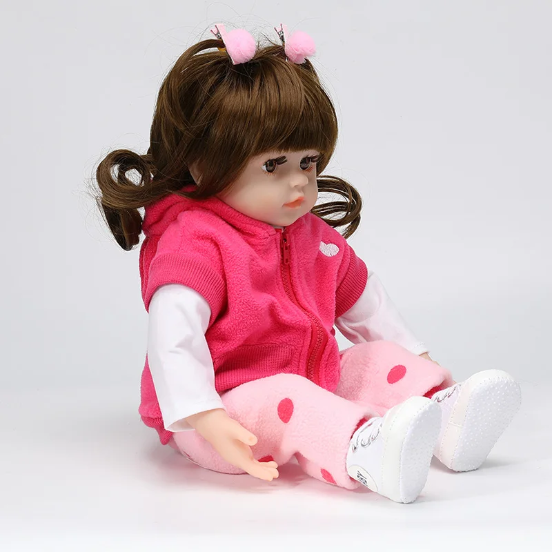 48 см кукла-Реборн, силиконовая кукла-Реборн, восхитительная, Реалистичная, для малышей, Bonecas, для девочек, Menina, кукла, игрушки для детей, подарок на день рождения