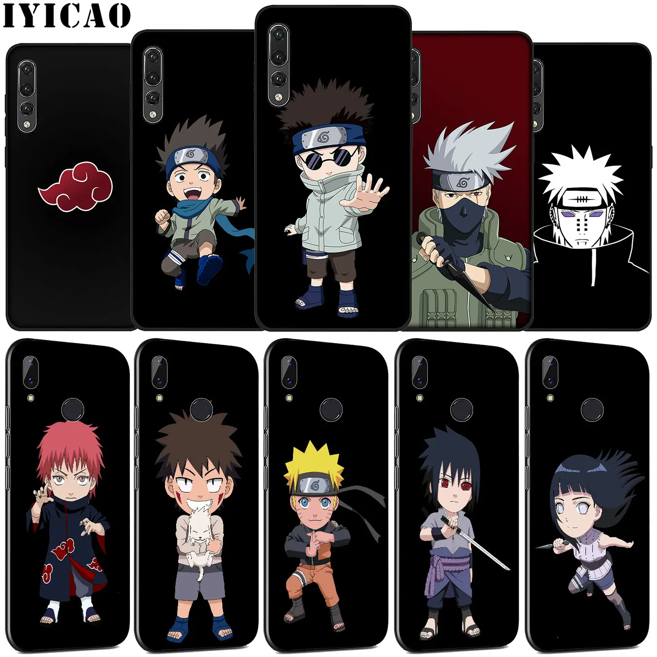 IYICAO Anime Naruto akatsuki Soft Silicone Phone Case for Huawei P30 P20 Pro P10 P9 Lite Mini 2017 2016 Cover P Smart Z 2019 | Мобильные