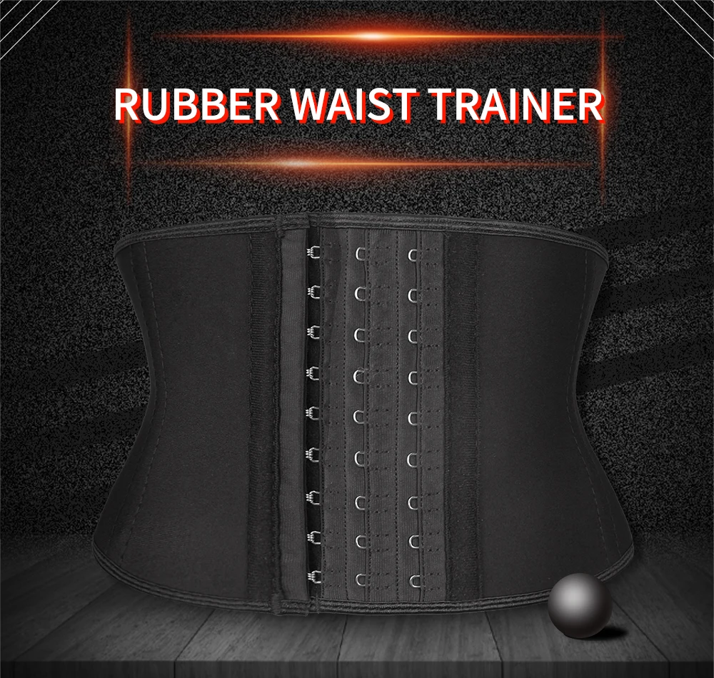 NB1448-1 Waist Trainer Short Torso Corsets 7 Inches Torso 9 Steel Bones Latex Underbust Waist Cinchers Loss Weight Body Shaper for Women (1)